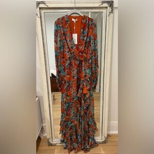 Caroline Costas Vivian Gown Size Small